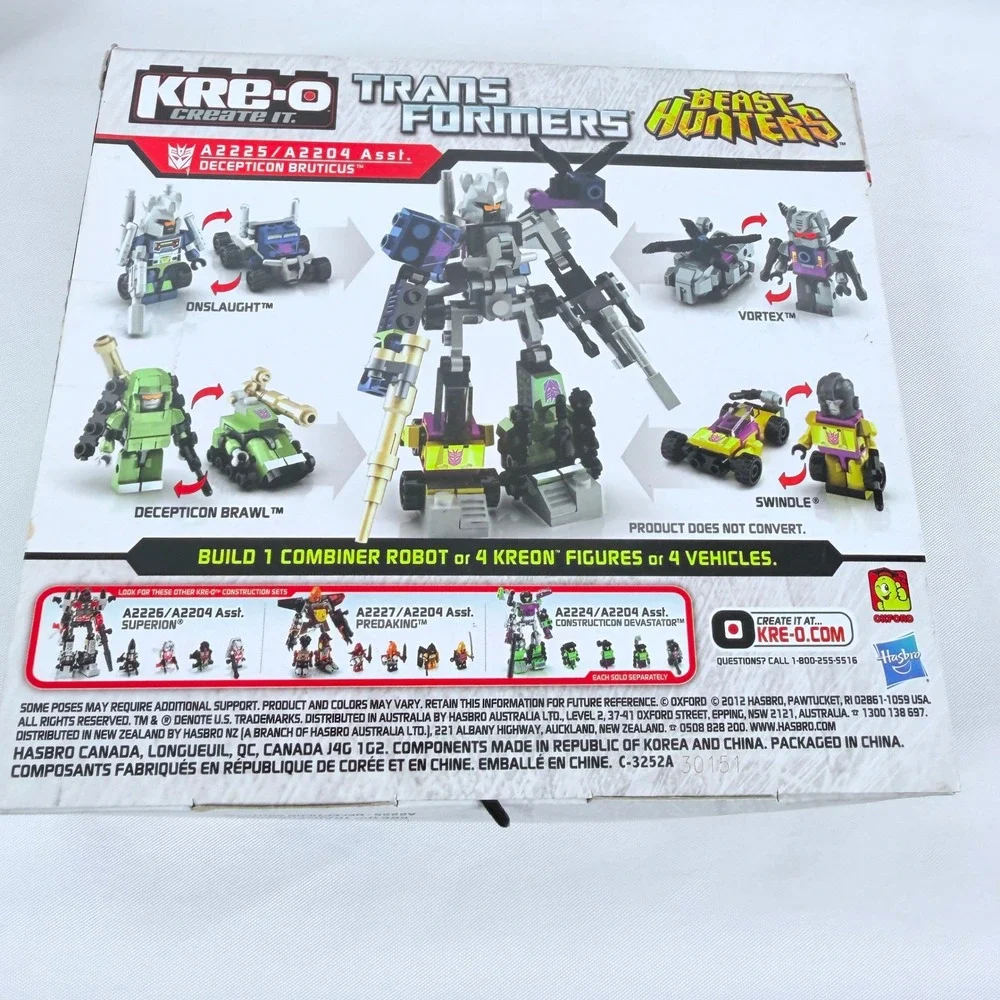 KRE-O Transformers Micro Changers Combiners Decepticon Bruticus A2225 79 Pcs